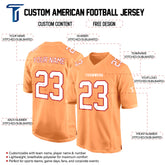 Orange White-Red Authentic Football Jersey custom content